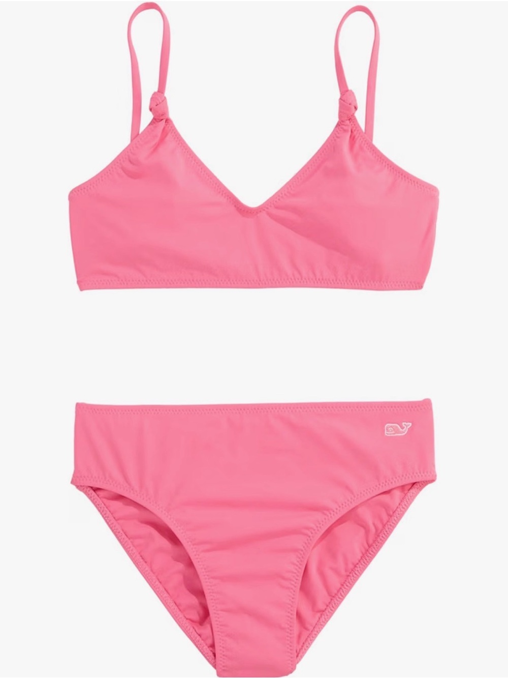 Vineyard Vines Girls Knot Bikini Pink Two Piece Swimsuit Size 7